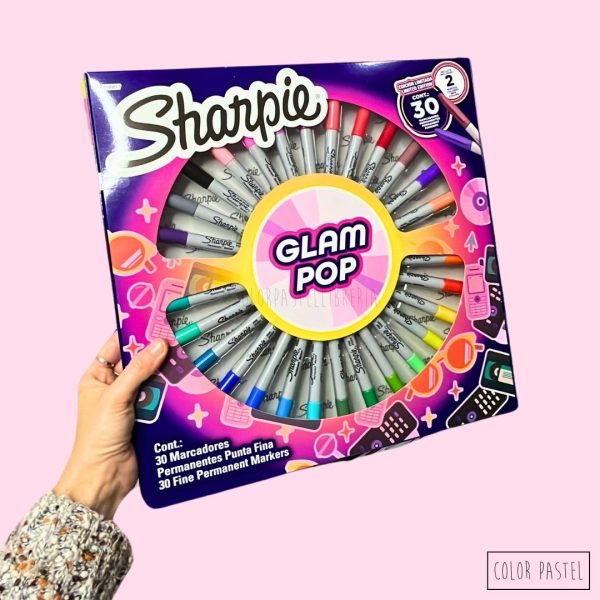 SHARPIE Marcadores Glam Pop x30 | Edición Limitada - Imagen 2