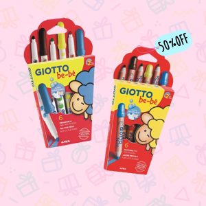 COMBO Marcadores x6 + Lápices x6 al 50% OFF Giotto