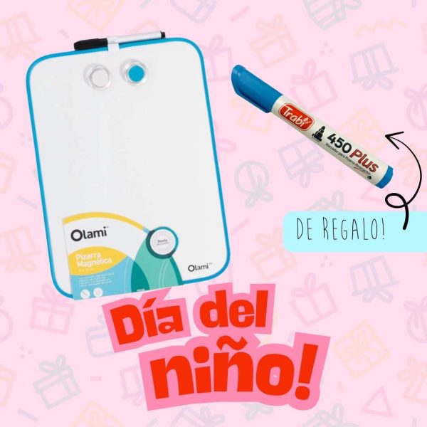 Promo Día del Niño | Pizarra Imantada Olami + Fibrón Trabi DE REGALO