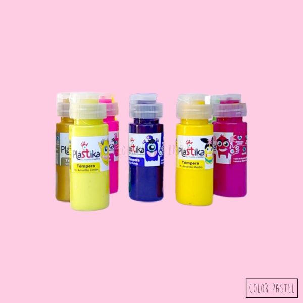 Temperas con aplicador 60 ml Plastika