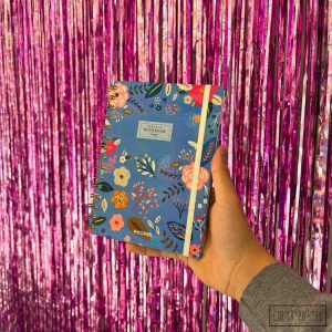 Agendas 2026 N7 Diaria IMAGINER - Azul claro con flores