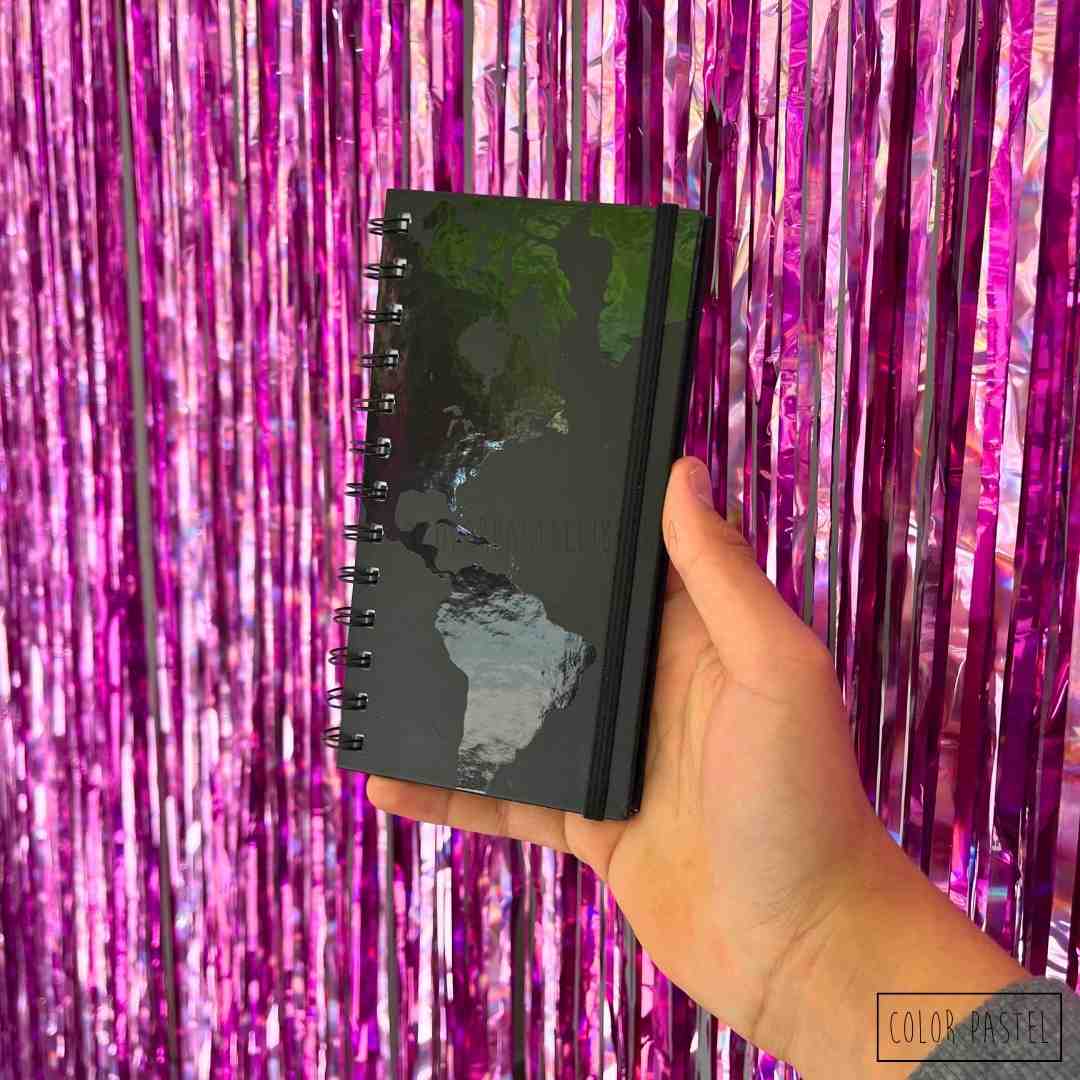 Agendas 2026 Pocket IMAGINER - Negro Mapamundi