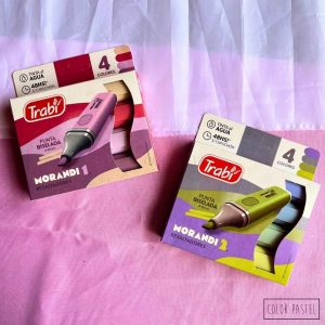 SET x4 Resaltadores Trabi Morandi (colección rosa o verde)